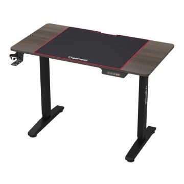Reguliuojamo aukščio žaidimų stalas CONTROL 110x60 cm ruda/juoda