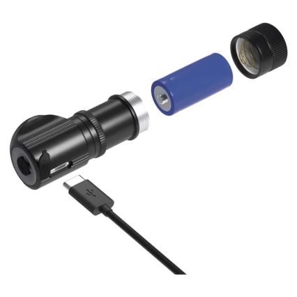 Reguliuojamo ryškumo įkraunamas LED galvos žibintas, 800 mAh, 3,7 V