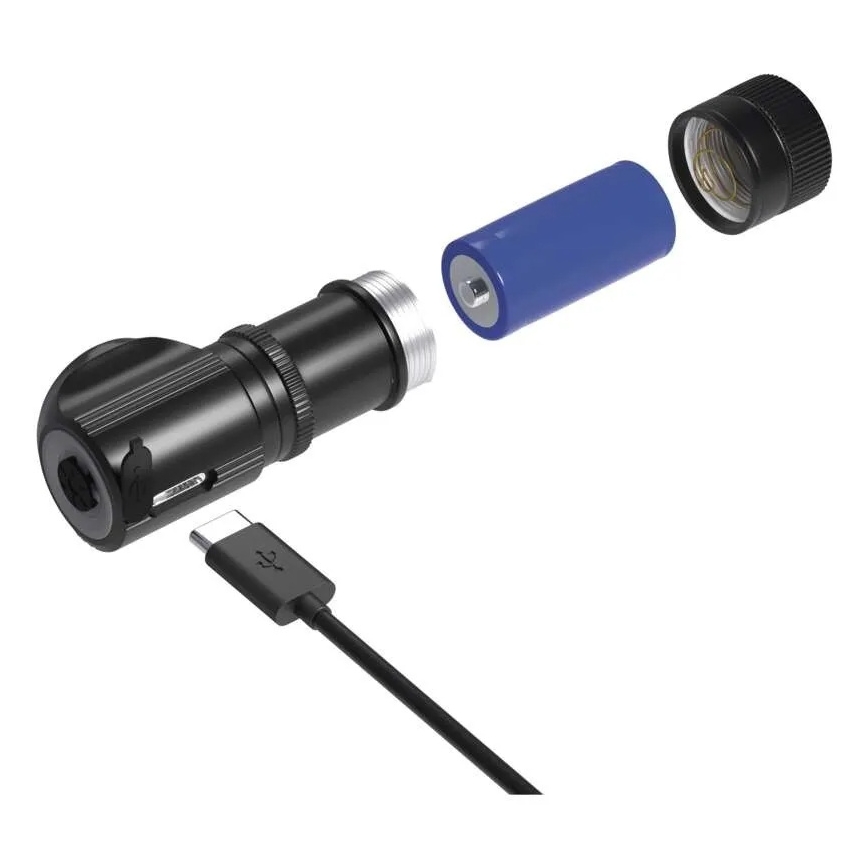 Reguliuojamo ryškumo įkraunamas LED galvos žibintas, 800 mAh, 3,7 V