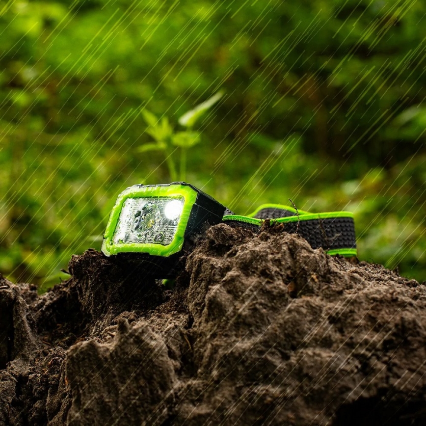 Įkraunama LED galvos lempa su jutikliu ir reguliuojamu ryškumu LED/10W/5V IP66 750 lm 1500 mAh