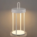 Reguliuojamo ryškumo lauko įkraunama jutiklinė stalinė lempa GENTLE LED/1,5W/3,7V 3000 mAh IP44 balta