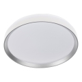 Reguliuojamo ryškumo LED lubinis šviestuvas LIXAN LED/47W/230V 3000-6500K skersmuo 38,6 cm baltas/sidabrinis + nuotolinis valdymas