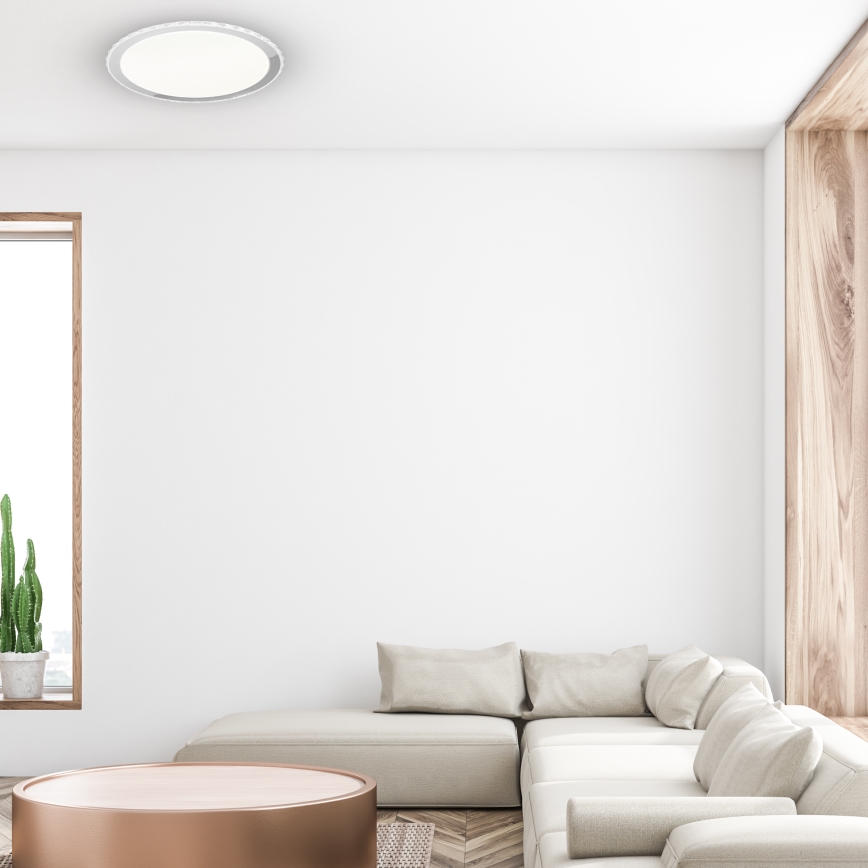 Reguliuojamo ryškumo lubinis LED šviestuvas LAYLA su nuotoliniu pulteliu LED/66W/230V