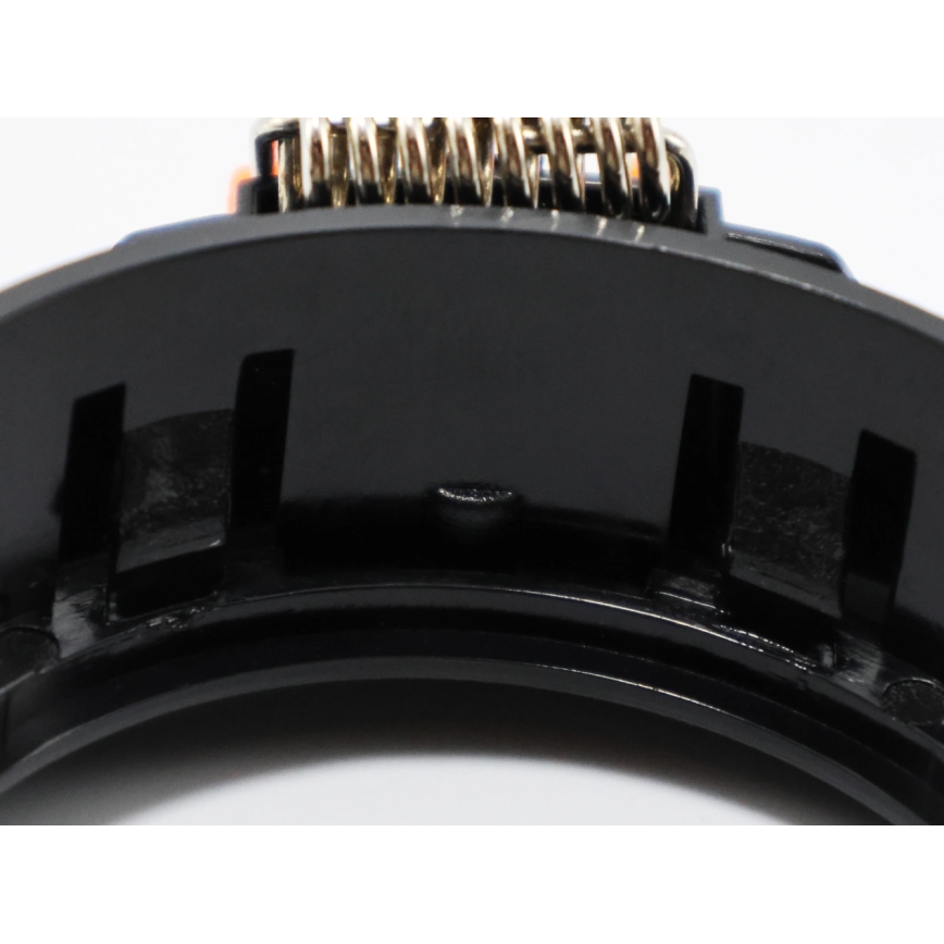 Rėmelis įleidžiamam GU10 šviestuvui, Ø 9 cm, juodas