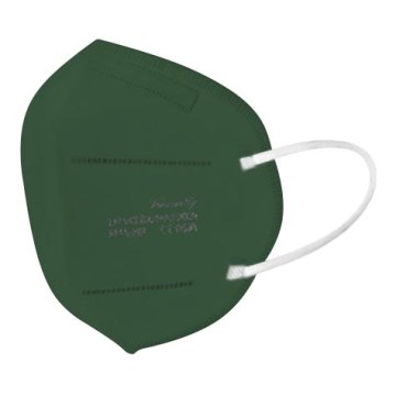 Respiratorius FFP2 NR CE 0598 tamsiai žalia 1vnt