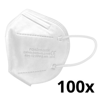 Respiratorius vaikiškas dydis FFP2 ROSIMASK MR-12 NR baltas 100vnt