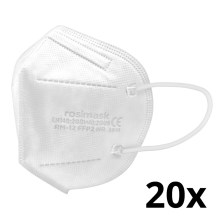 Respiratorius vaikiškas dydis FFP2 ROSIMASK MR-12 NR baltas 20vnt