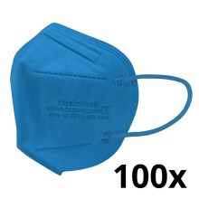 Respiratorius vaikiškas dydis FFP2 ROSIMASK MR-12 NR mėlyna 100vnt