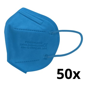Respiratorius vaikiškas dydis FFP2 ROSIMASK MR-12 NR mėlynas 50vnt