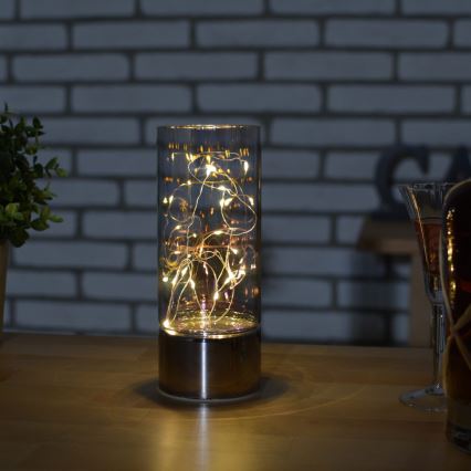 Dekoracija su LED girlianda 3xAA šiltai balta
