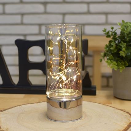 Dekoracija su LED girlianda 3xAA šiltai balta