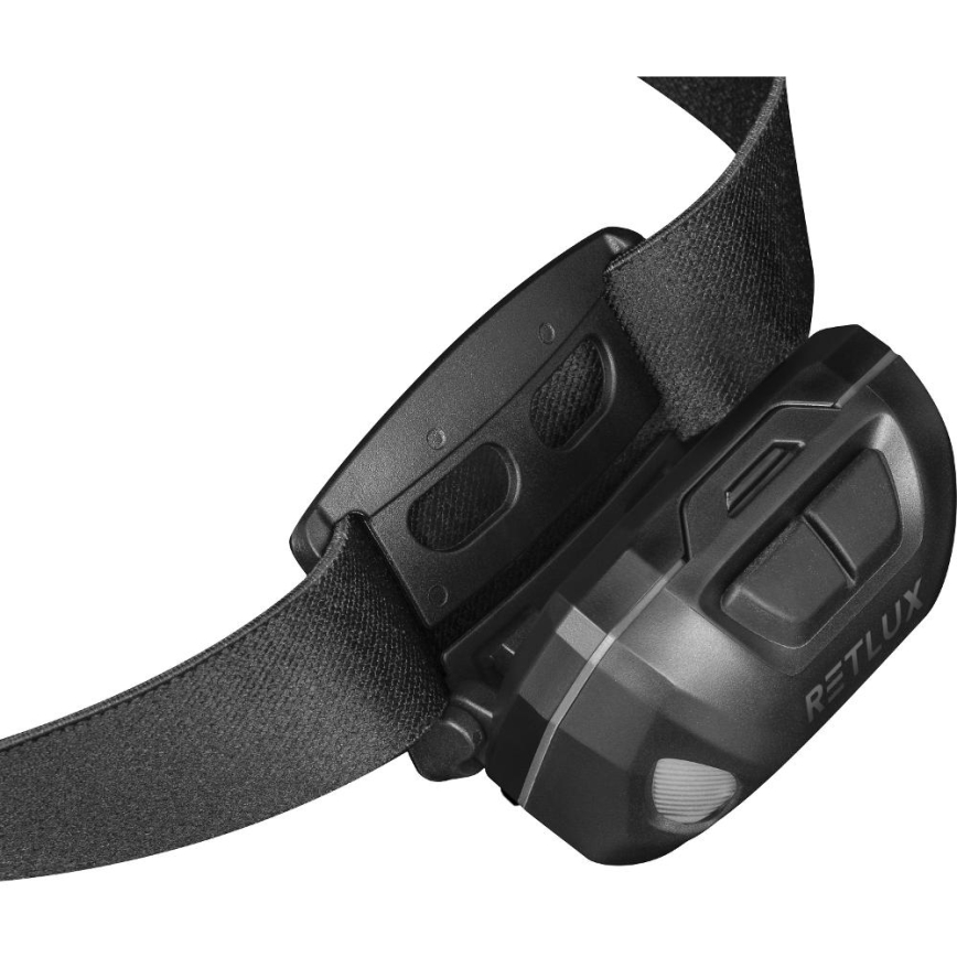 LED įkraunamas galvos žibintas LED/3W/1200 mAh IP44 juodas