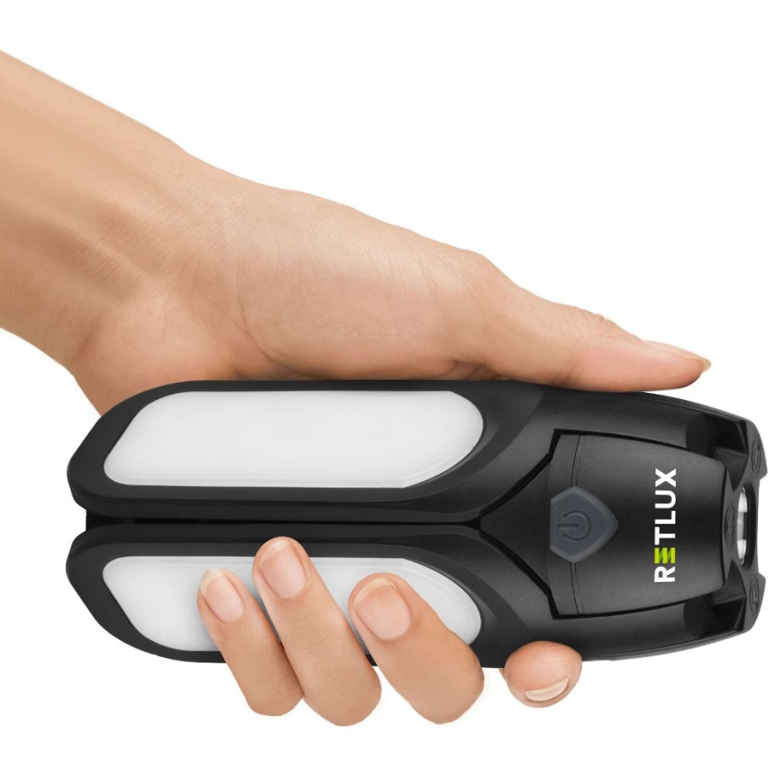 Įkraunamas LED kempingo žibintas su saulės panelė — 3 W / 1600 mAh / IPX4