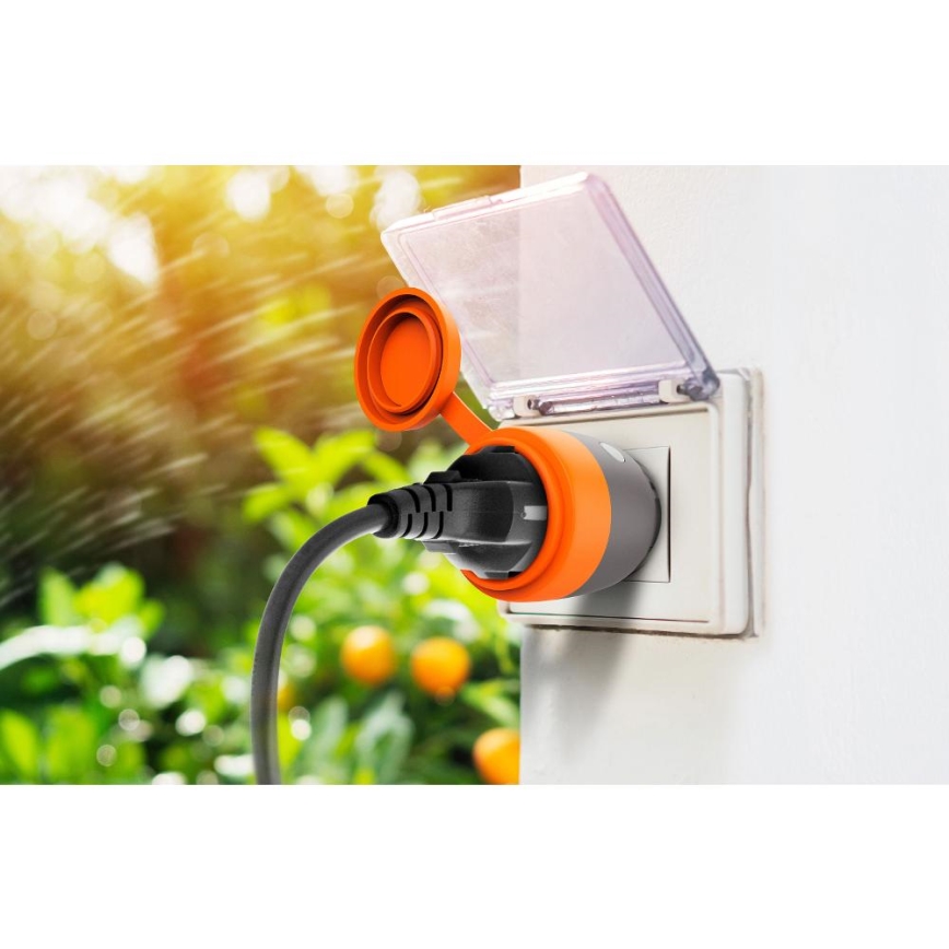 Išmanus lauko lizdas 3680W/230V/Tipas F SCHUKO/16A Wi-Fi IP44