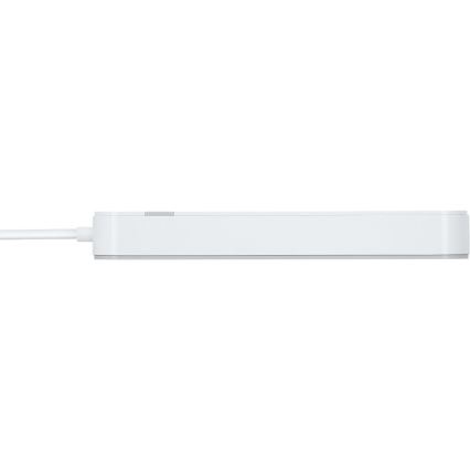 Išmanus prailginimo laidas su jungikliu 4Z Tipas E + 2x USB-A + 1x USB-C 1,5m Wi-Fi Tuya balta
