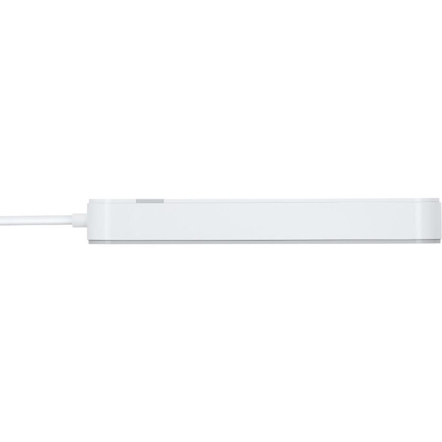 Išmanus prailginimo laidas su jungikliu 4Z Tipas E + 2x USB-A + 1x USB-C 1,5m Wi-Fi Tuya balta
