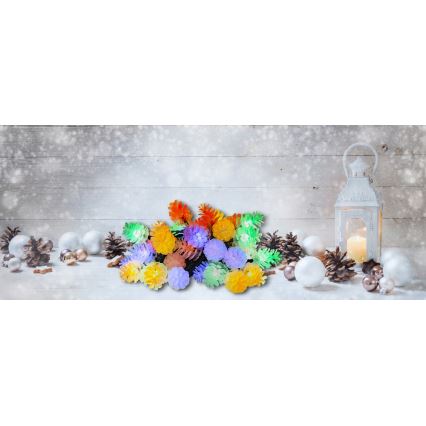 LED kalėdinė lauko girlianda 40×LED / 15 m, IP44, daugiaspalvė