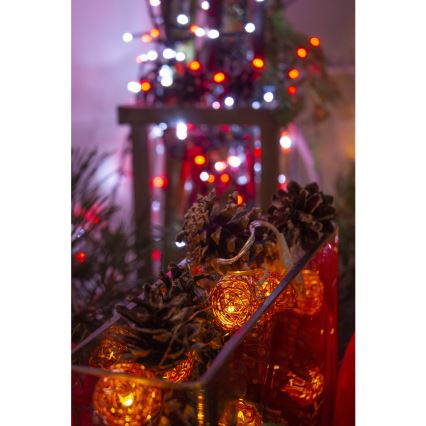 LED dekoratyvinė girlianda 10xLED/2xAA šiltai balta