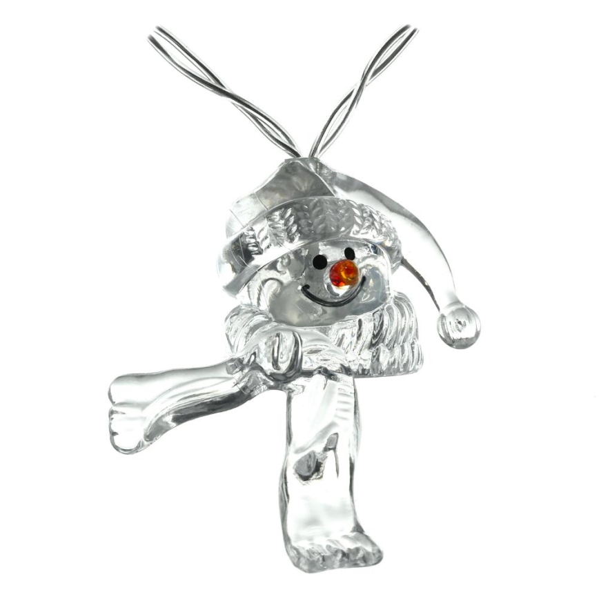 LED girlianda 10xLED/2xAA/šiltai balta 1,65m sniego seneliai