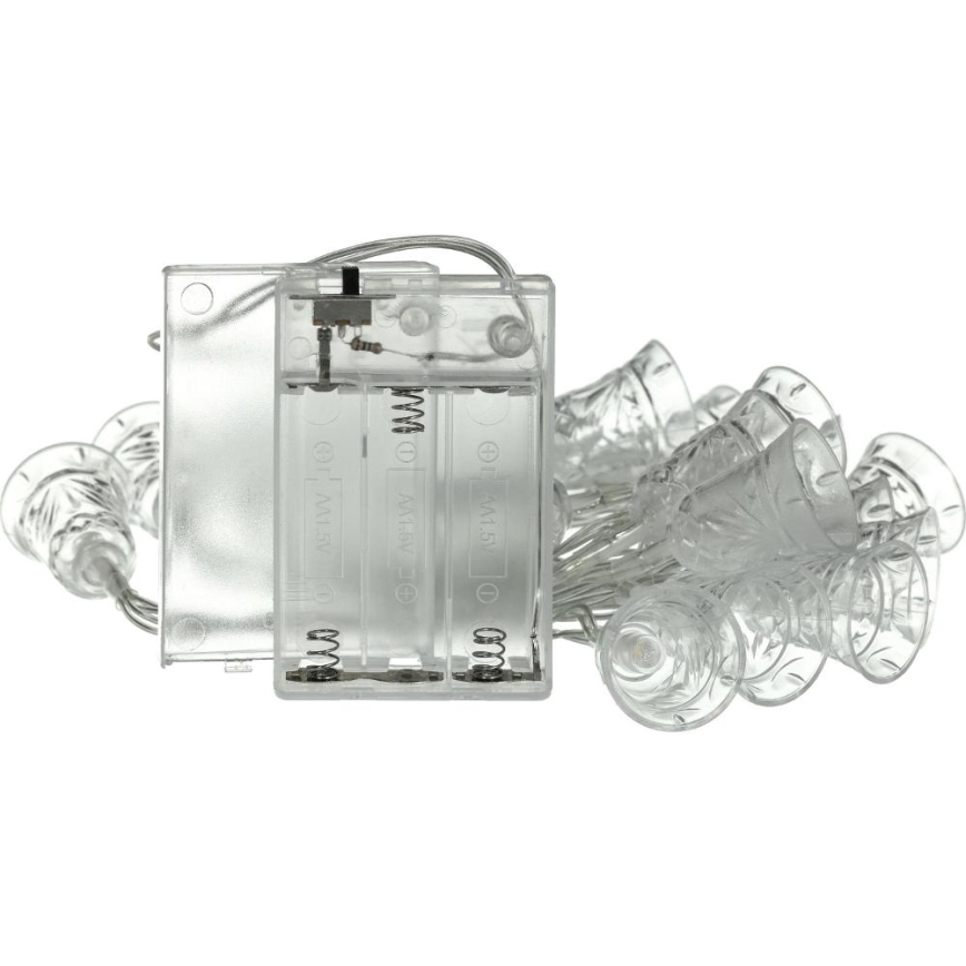 LED girlianda 20xLED/3xAA/šiltai balta 2,2m varpeliai