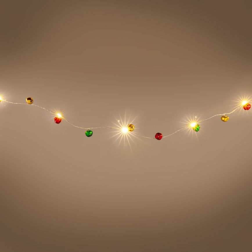 LED  girlianda 40xLED/3xAA 4,3m šilta balta