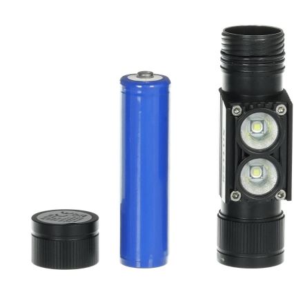 LED įkraunamas aliuminio gavos žibintas LED/2600 mAh IP66
