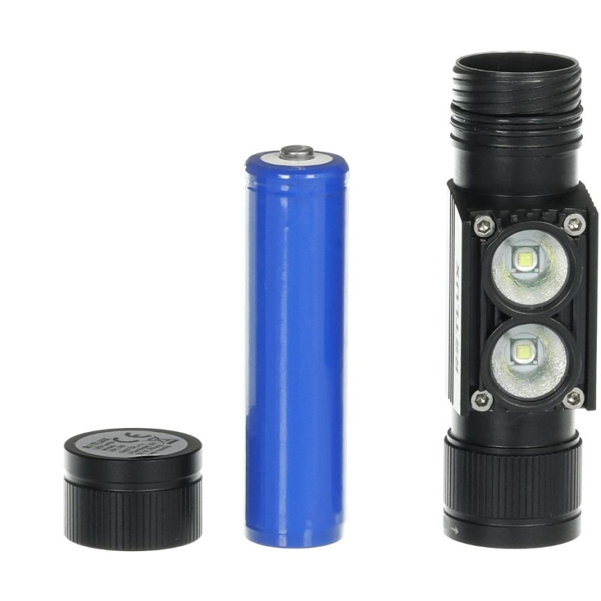 LED įkraunamas aliuminio gavos žibintas LED/2600 mAh IP66