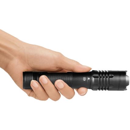 LED Įkraunamas aliuminio žibintuvėlis su maitinimo bloko funkcija LED/2000 mAh 1000 lm IP22