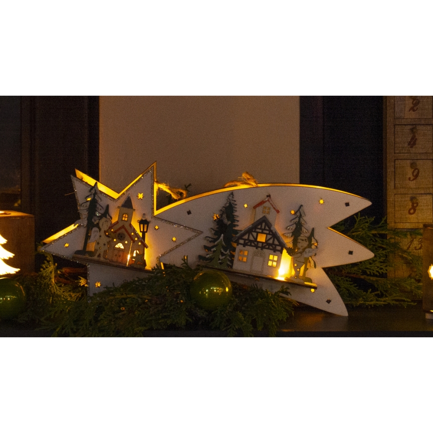 LED Kalėdinė dekoracija LED/2xAA kometa