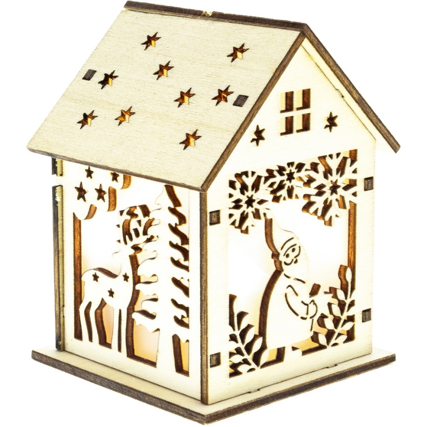 LED Kalėdinė dekoracija, LED/2xLR44, šiltai balta