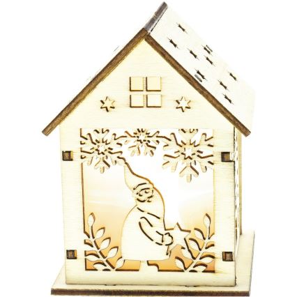 LED Kalėdinė dekoracija, LED/2xLR44, šiltai balta