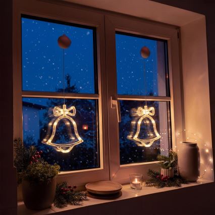 LED Kalėdinė dekoracija LED/3xAAA/šiltai balta varpelis