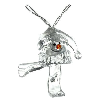 LED Kalėdinė girlianda 10xLED/2xAA/šilta balta 1,65m sniego senis