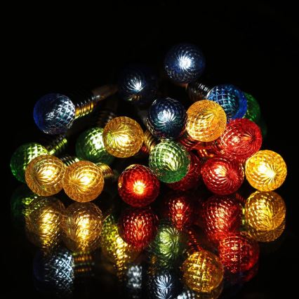 LED kalėdinė girlianda 20xLED/2xAA/šilta balta 1,8m lemputės