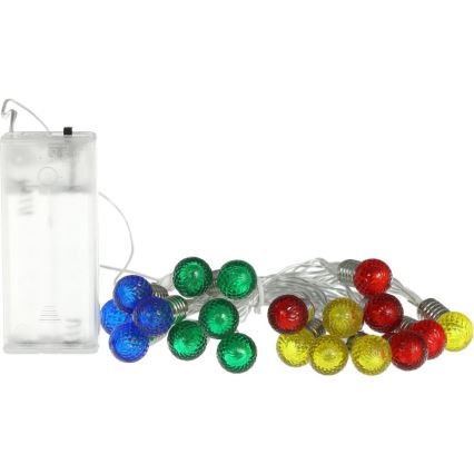 LED kalėdinė girlianda 20xLED/2xAA/šilta balta 1,8m lemputės