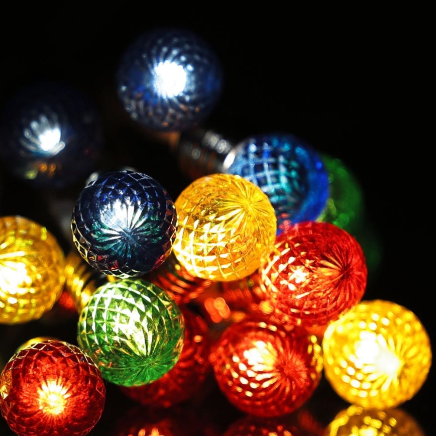 LED kalėdinė girlianda 20xLED/2xAA/šiltai balta 1,8m lemputės