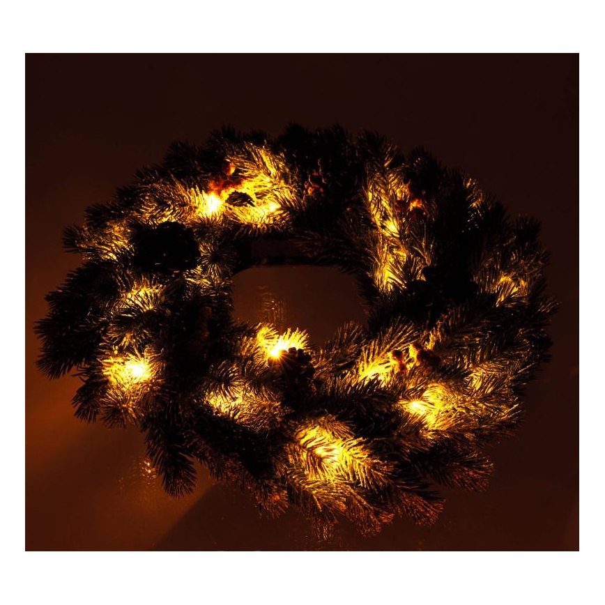 LED Kalėdinis vainikas LED/2xAA d. 40 cm