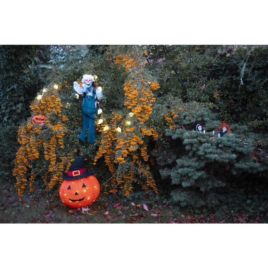 LED Lauko dekoracija HALLOWEEN LED/3xAA/šilta balta IP44 moliūgas