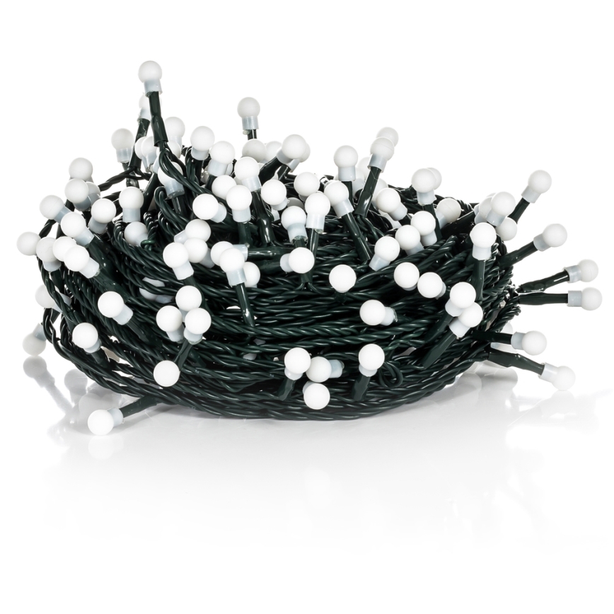 LED lauko girlianda 100xLED/8 funkcijų 15m IP44 šiltai balta