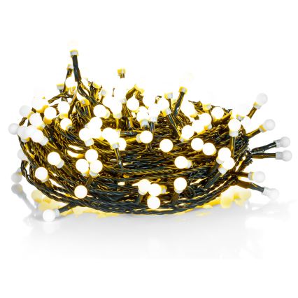 LED lauko girlianda 100xLED/8 funkcijų 15m IP44 šiltai balta