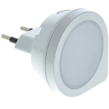 LED Lizdo orientacinė lemputė su jutikliu LED/0,4W/230V 3000K balta
