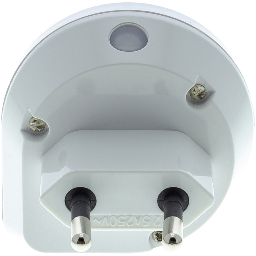 LED Lizdo orientacinė lemputė su jutikliu LED/0,4W/230V 3000K balta