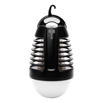 Retlux - LED nešiojama įkraunama lempa su vabzdžių gaudykle LED/5W/1800 mAh IP44 juoda