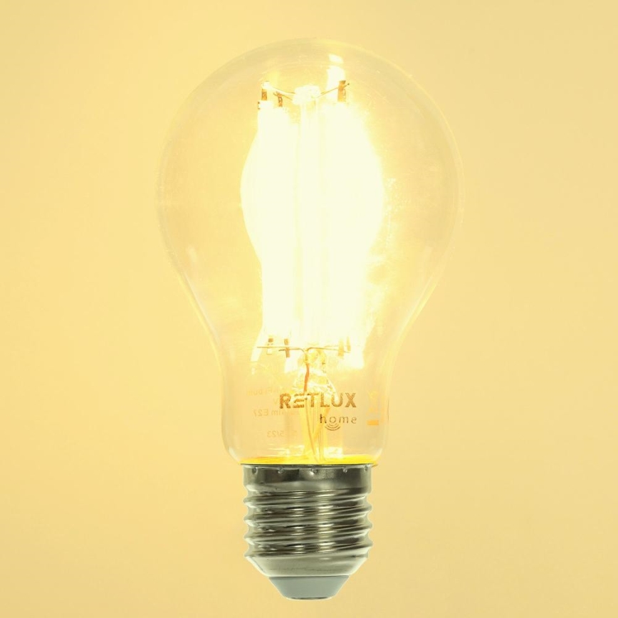 LED pritemdoma elektros lemputė FILAMENT A60 E27/7W/230V 2700-6500K Wi-Fi Tuya