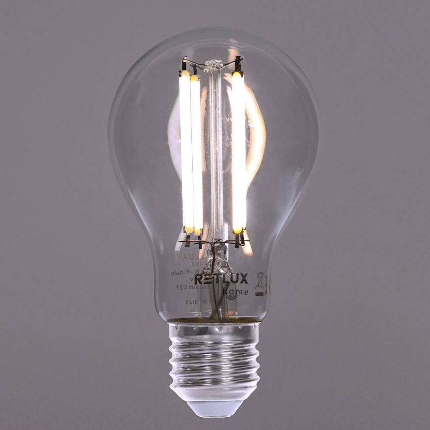 LED pritemdoma elektros lemputė FILAMENT A60 E27/7W/230V 2700-6500K Wi-Fi Tuya
