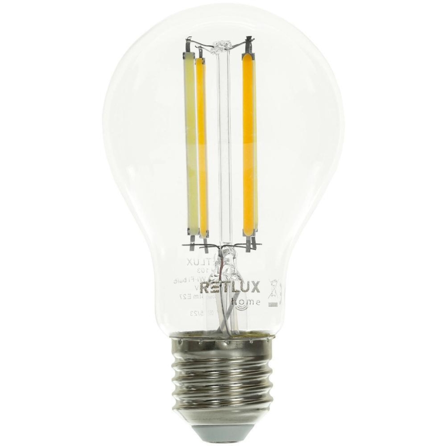 LED pritemdoma elektros lemputė FILAMENT A60 E27/7W/230V 2700-6500K Wi-Fi Tuya
