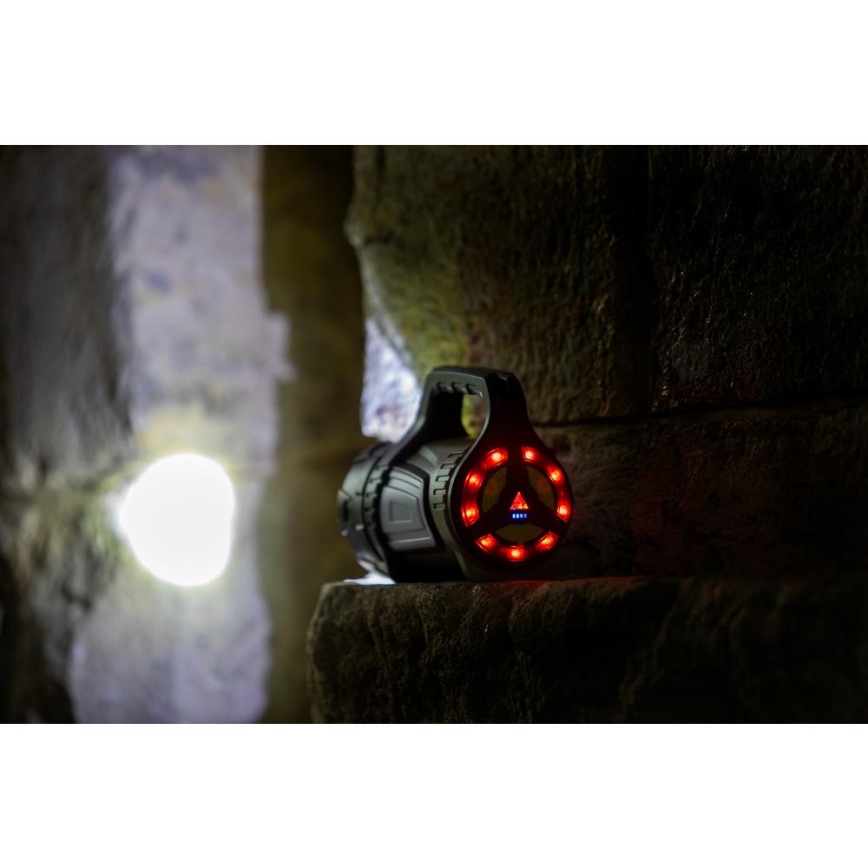 LED pritemdomas įkraunamas lauko žibintuvėlis su maitinimo bloku LED/21W/4400mAh IP44