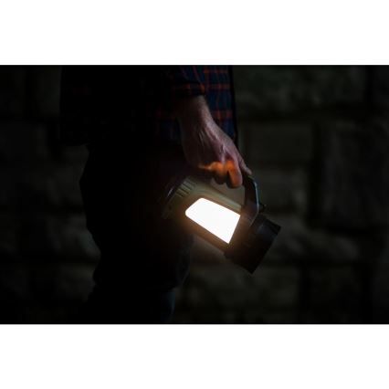LED pritemdomas įkraunamas lauko žibintuvėlis su maitinimo bloku LED/21W/4400mAh IP44