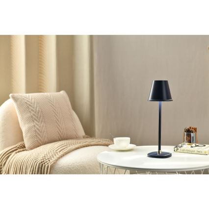 LED Pritemdomas įkraunamas stalinis šviestuvas LED/3W/1800 mAh tamsiai mėlyna