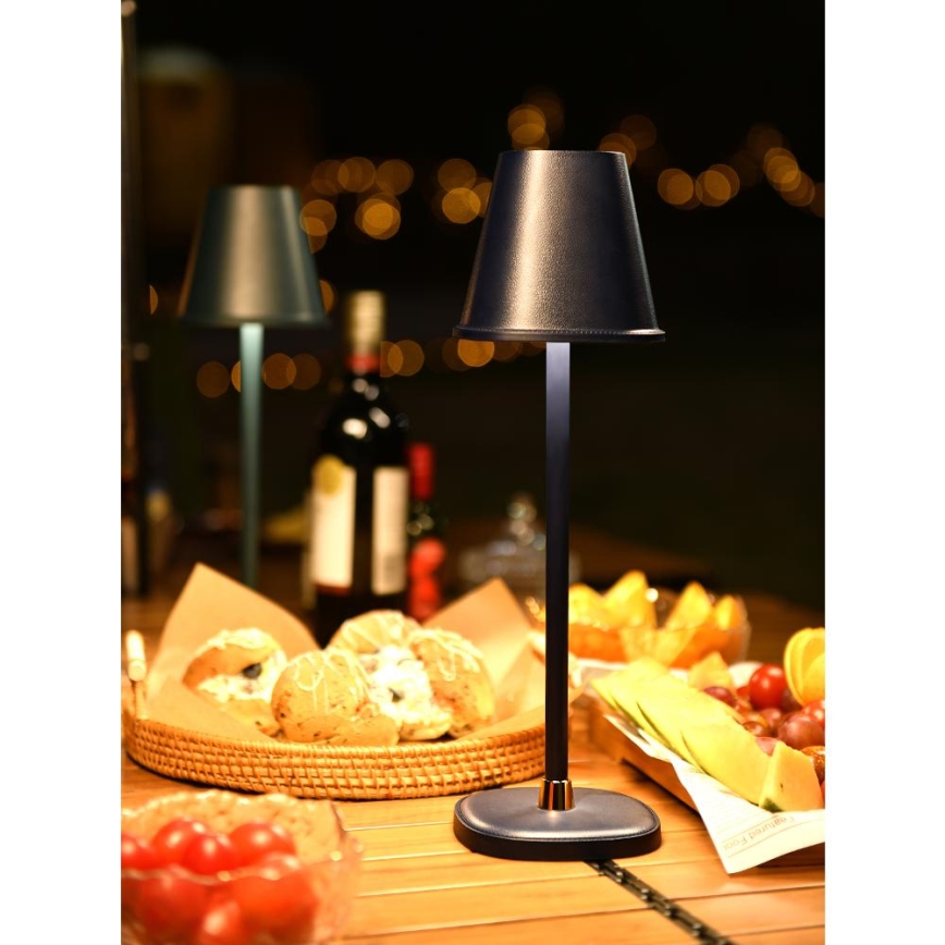 LED Pritemdomas įkraunamas stalinis šviestuvas LED/3W/1800 mAh tamsiai mėlyna